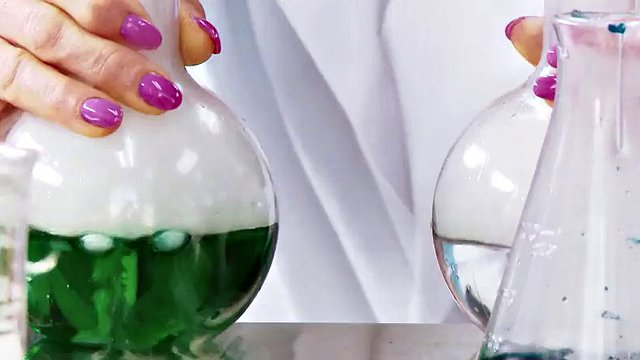 Chemistry class ends with a big explosion of warm cum