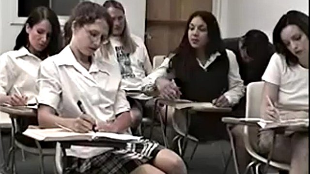 spanked by the teacher