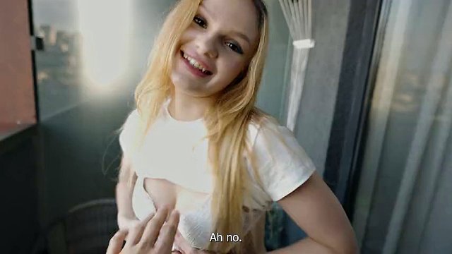 Stepsister Got Caught Smoking and Didn't Mind Getting Fucked in Ass and Pussy