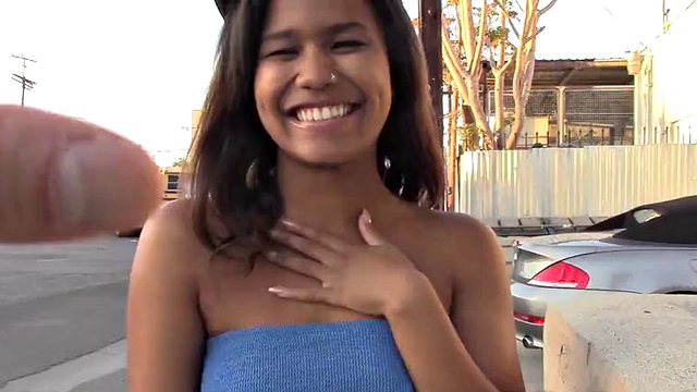 TrikePatrol – Mixed Ebony Asian Fucks First Big White Dick