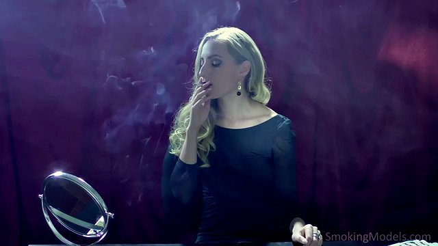 Blonde Smoker