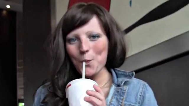 Student fucks banged and inseminated on McDonald's toilet!
