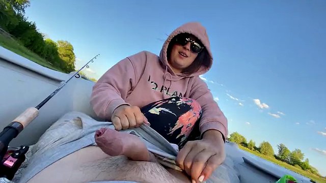 Quick wank on the boat