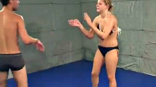 Wrestling mixed, a nice one: Big Tits, Big Ass & Babe Porn