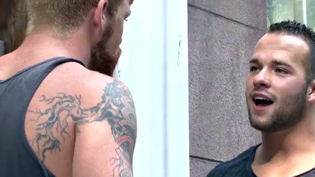 MEN - Cute Ginger Bennett Anthony gives her virgin hole to Luke Adams' big thick cock