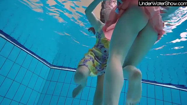 Bubarek and Birtakik have fun in the pool