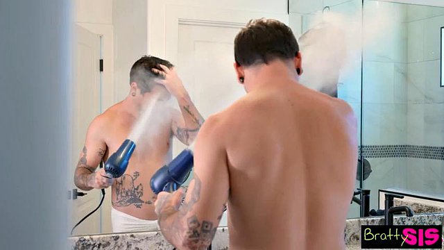 Sneaky Scarlet Skies Pranks Stepbro to Get to His Dick by Bratty Sis: Porn