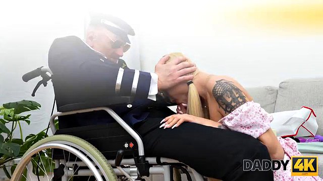 Daddy4k. Old Veteran Made Me Jump On His Cock Like Crazy! Ft. Stanley Johnstepson: Porn