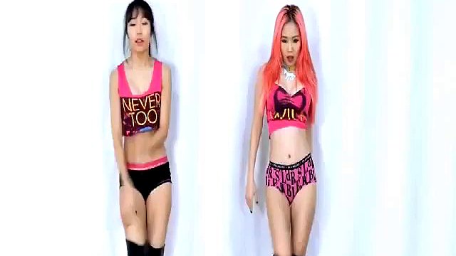 Disgusting transsexuals with big tits masturbate their latex suits