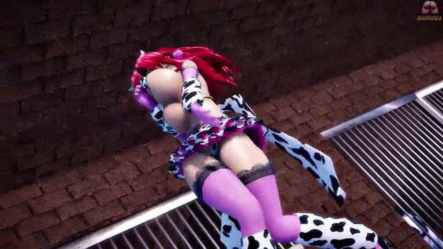 mmd massive tits cowgirl dances in prison