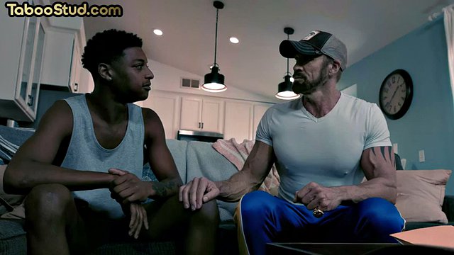 Taboo stepdad IR fucks his stepson after rimming