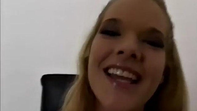 Rough fucked blonde hottie takes cock deep in her pussy