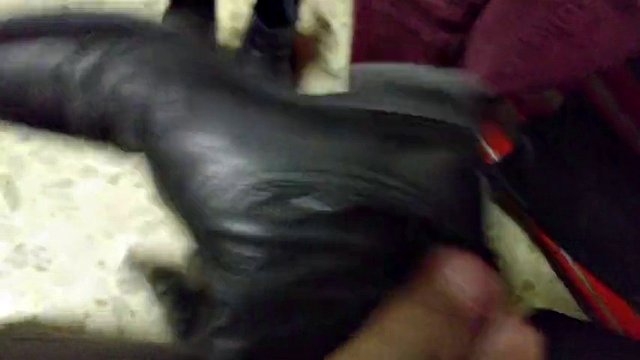 5.3.2018 Black Boots ShoesFuck Cum & Multiple Shoes Job