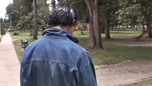 At the park, Latin boy Cesar meets cute young Alfonso and finds out he's homeless. He offers the boy a place to live, but obviously has a fast-paced agenda while Alfonso takes a shower.