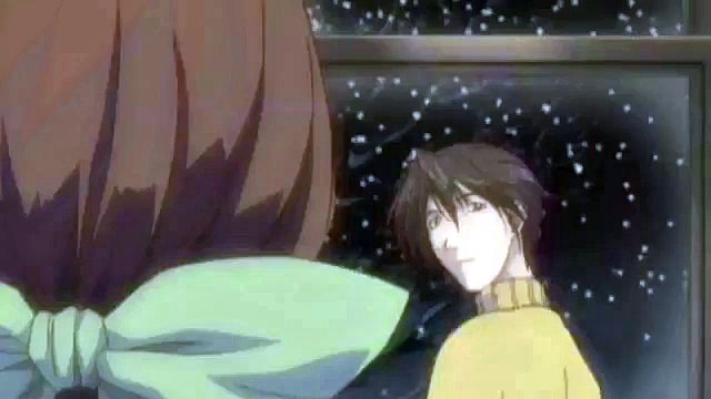 Erotic anime kissing foreplay