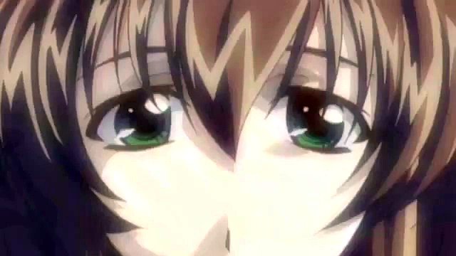 Erotic anime kissing foreplay