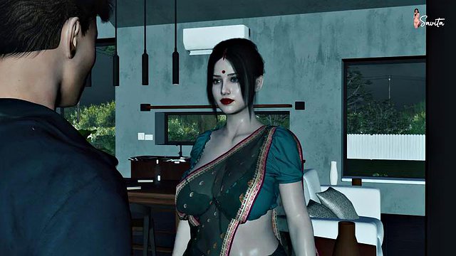 Desi Sexy nevlastní matka Maya Has Sex With Her Son's Best Friend Aryan