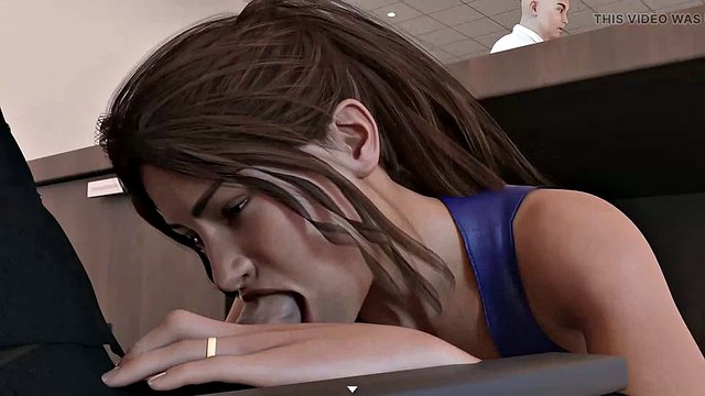 Laura Lustful Secrets: Utro kone suger kuk for å forhindre at mannen hennes mister jobben mens han er sammen med henne. Episode 44