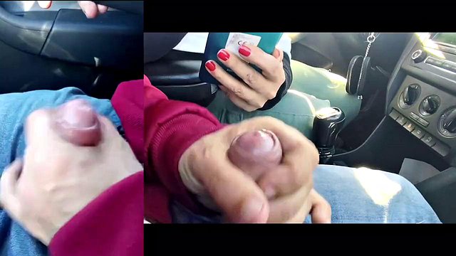 Der öffentliche Handjob von Coupleslowsex wird vor der Kamera gefilmt und er filmt sie beim Abspritzen