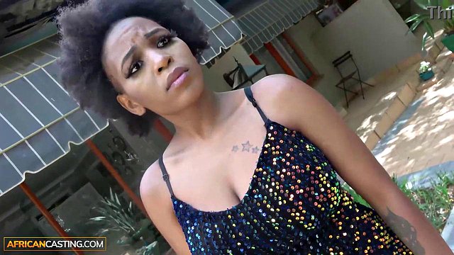 Busty Ebony MILF Grinds on BBC Reverse Cowgirl in POV Casting