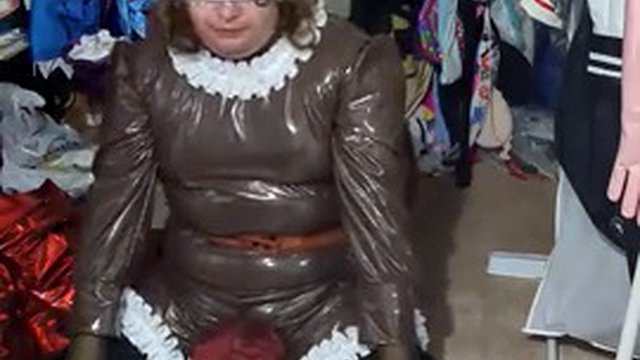 Desperate Full Diaper Brown PVC Eevee Sissy Maid Breathplay Hump Inflatable Tail