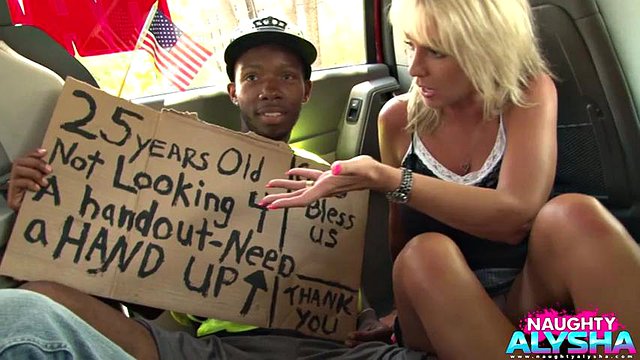 Naughty Alysha The Handy Van: Big Pupper, Milf & Blonde Porn