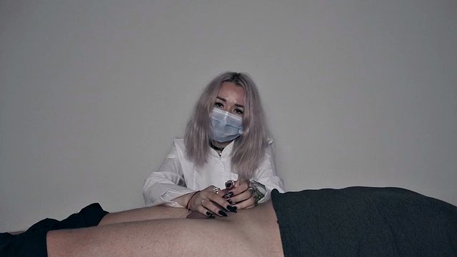 medical examination of a flaccid penis