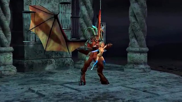 3d büyük memeler genç kule üzerinde uçan deamon tarafından becerdin