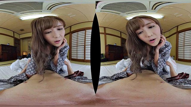 cjvr08 B ft. Riho Fujimori: Blowjob, Handjob og asiatisk porno