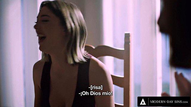 La adolescente Anny Aurora le ofrece una mamada sensual y una paja al padrastro de su mejor amiga en Taboo Old