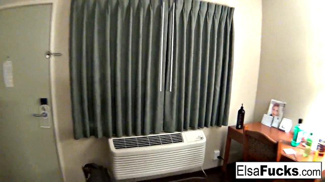 Elsa Jean Flaunts Hotel Room and Pussy