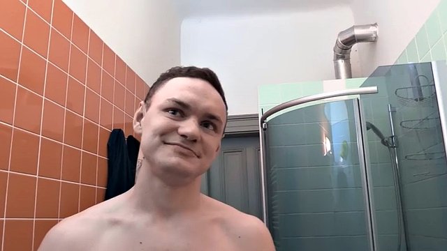 European woman picked up by a stud and fucked in the bathroom for money in POV video