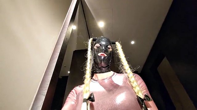 Pink Sissy Bimbo Fucktoy in hotel room
