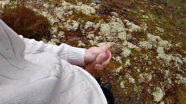 Spit as lube = Amazing cumshot! Taking my cock out in public and giving her what she needs