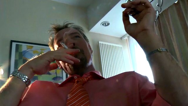 German maid drinks a client's cum