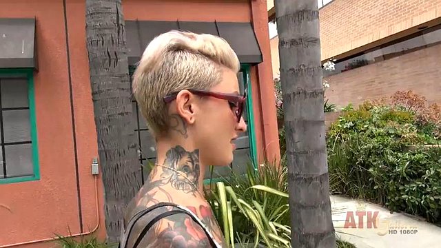 Kate Wolf grabs a bite to eat then masturbates poolside by ATK Girlfriends: Porn