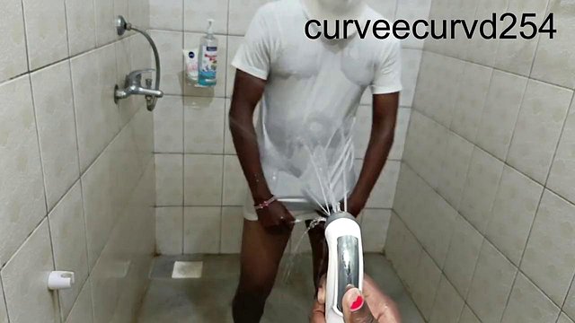 Big-Butt Shemale Twerks Dripping in Shower, Sucks and Gets Fucked
