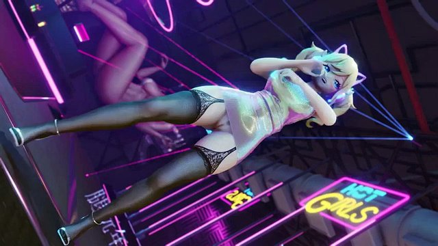 Barbara Miku Miku MMD dances with Barbara's big ass