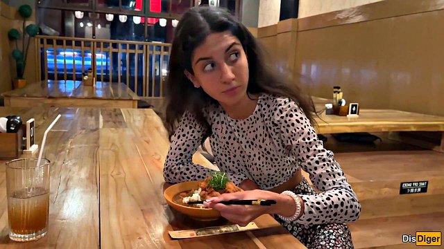 Hentai Girl Katty West Coated in Thick Cumshot During Wild Public Sushi Bar Romp: She Devours Cum