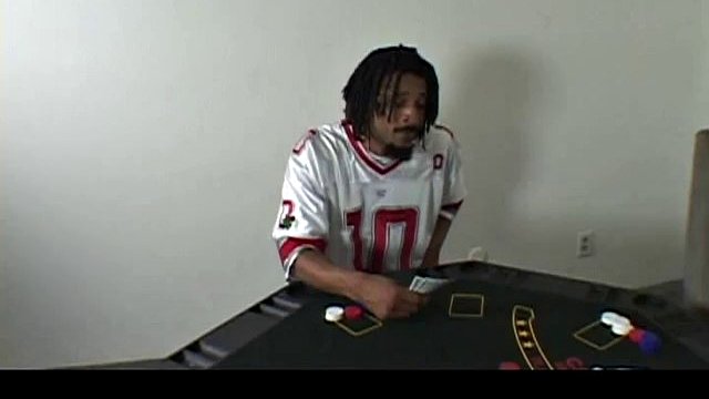 White individual loses his gf with a black guy in a card game