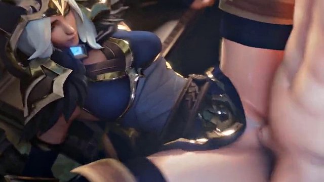 Compilación 3D: League of Legends Ashe Vi Kda Evelynn Akali Doggystyle Hentai sin censura