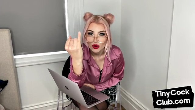 SPH amateur doll humiliates small cocks in solo video