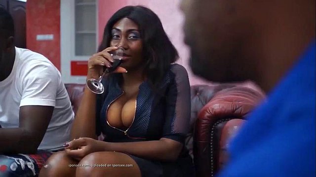 African threesome MMF: Big Ass, Blowjob & Amateur Porn