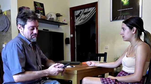 CFNM amateur teen facial sucks teacher's cock 4 best lesson