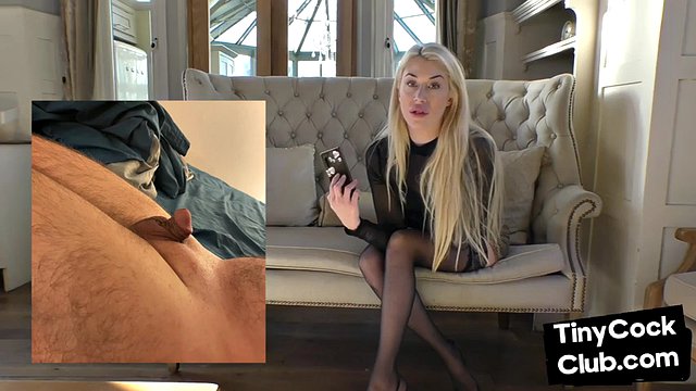 SPH petite domina makes fun of small cocks in solo video
